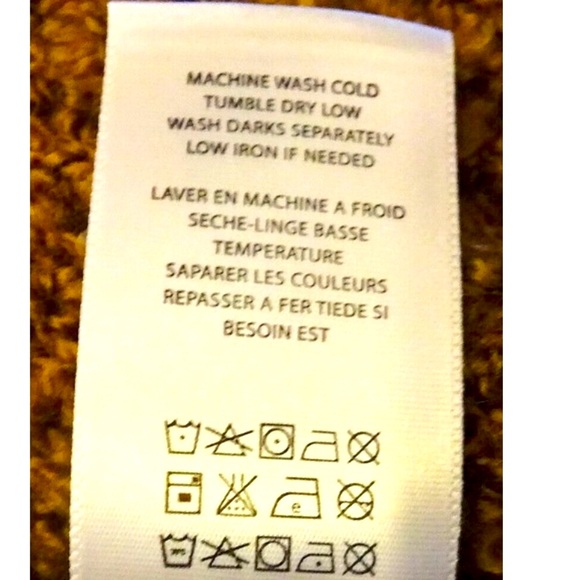 Anthropologie Mixed Knit Cardigan Large 10 12 Brown Boucle FNT Ribbed BACK NWT - Picture 9 of 12